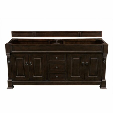 JAMES MARTIN VANITIES Brookfield 72in Double Vanity Cabinet, Burnished Mahogany 147-114-5761